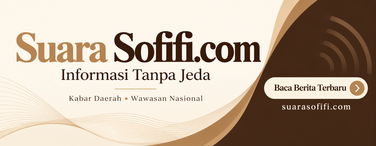 Elegant Suara Sofifi News Banner